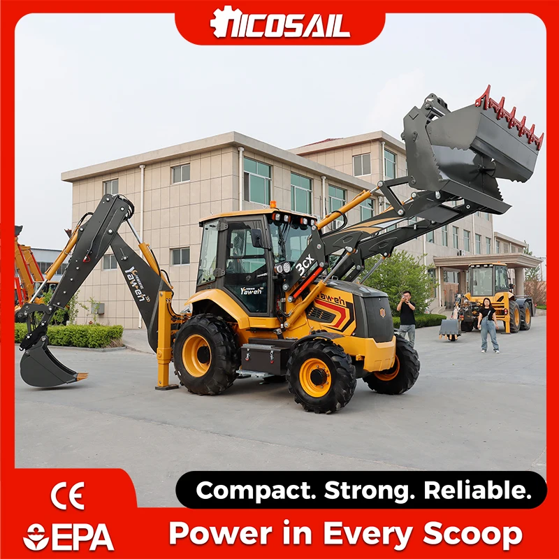 

Custom 3CX Backhoe Loader Electromagnetic Hydraulic Pilot Control Split Gearbox Hydraulic Oil Brake