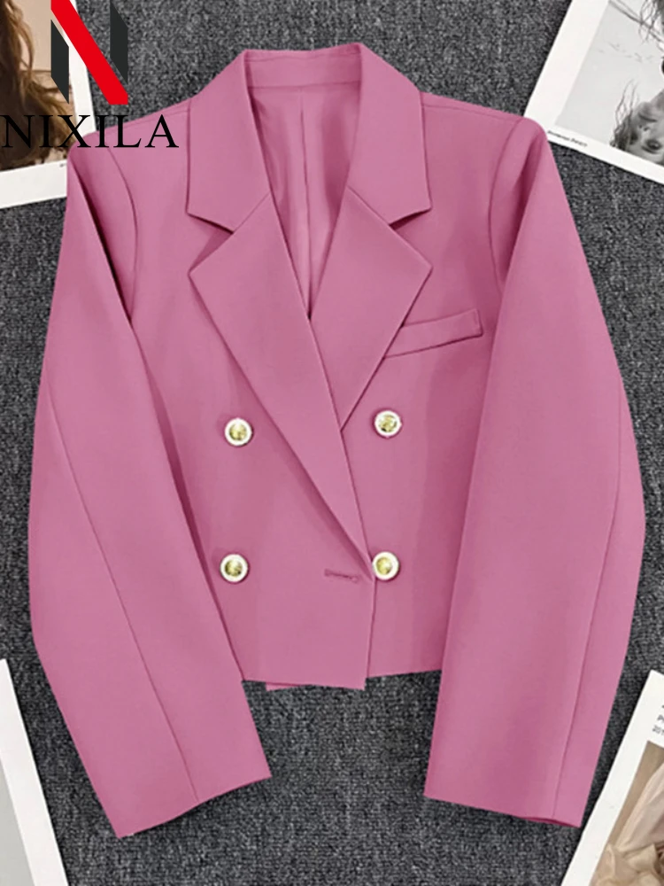 New in Spring Autumn Blazer for Women 2024 Office Lady Jacket Women Korean Fashion Coats Chic Elegant Outerwears Women\'s Clothes