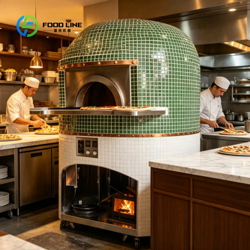 Customized Commercial Neapolitan Italian Woodfired Brick Burning Clay Outdoor Pizza Oven Electric Gas Wood Bakery Restaurants