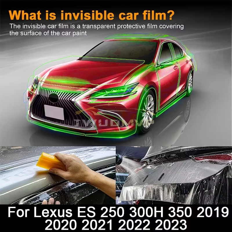 

TPU Car Paint Protection Film Clear Bra Kit Decal Pre Cut PPF Scratch for Lexus ES 250 300H 350 2019 2020 2021 2022 2023