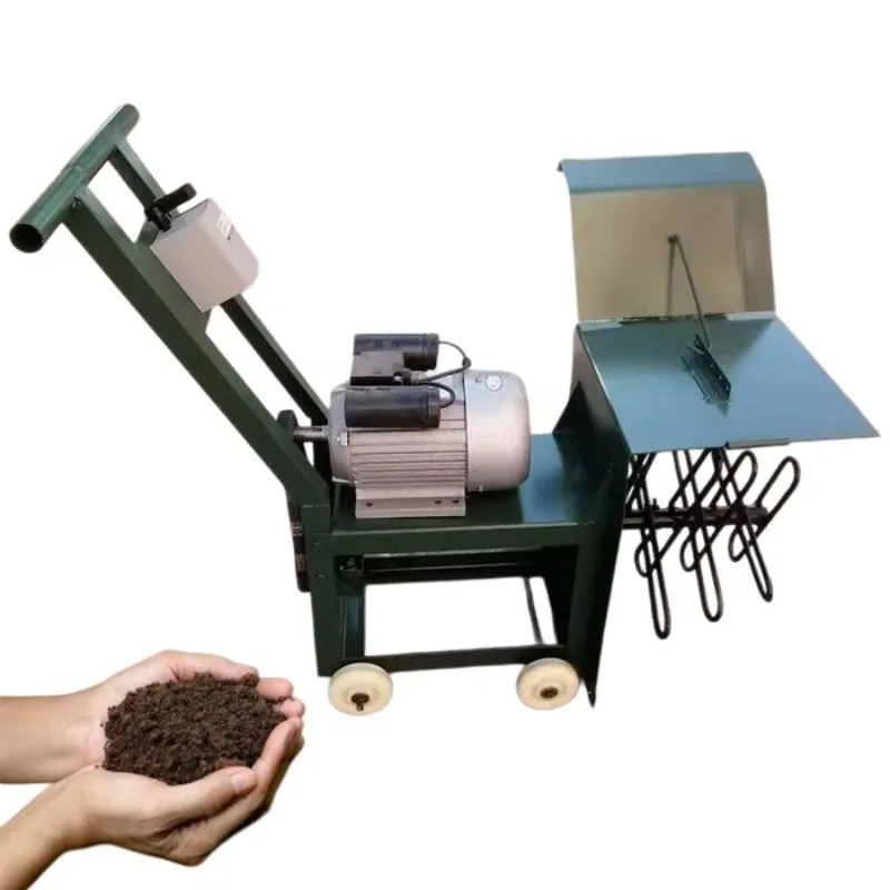 Edible Mushroom Fungus Substrate Turning and Mixing Machine Mushroom Compost Turner Machine Mushroom Composting Turning Machine