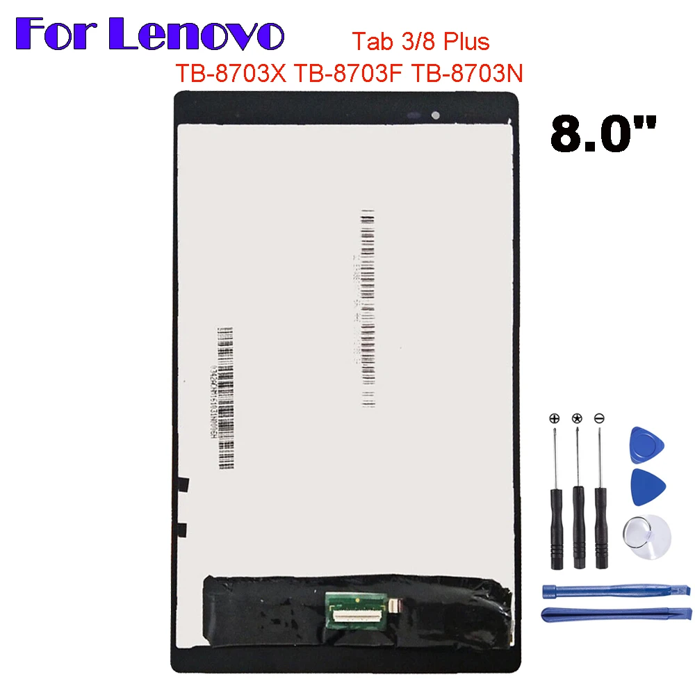 Per Lenovo Tab 3 Plus 8703X 16Gb TB-8703X TB-8703F TB-8703N TB-8703 8703N 8703F Display LCD Touch Screen Digitizer Assembly