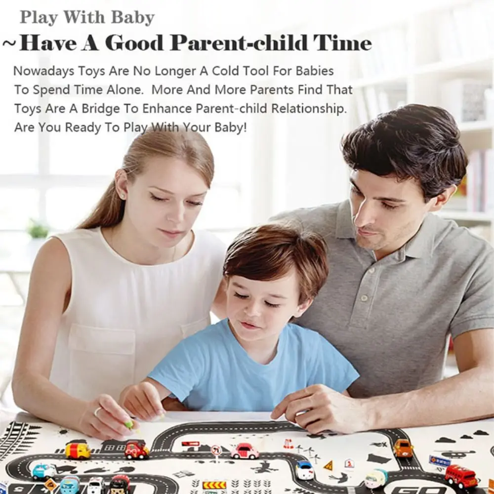 Traffic Car Map Kids Toys Play Mat Road Carpet Playmat DIY Traffic Road Signs City Parking Lot Roadmap Climbing Toys