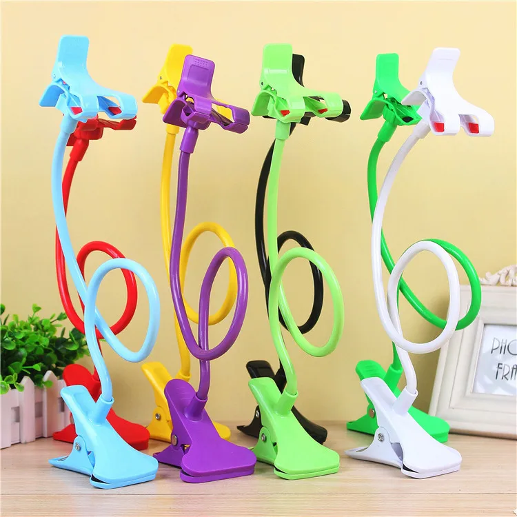 Multi-Functional Flexible Cell Phone Bedside Holder, Creative Clamp for Flexible Positioning	Bed Stand For Lying Down