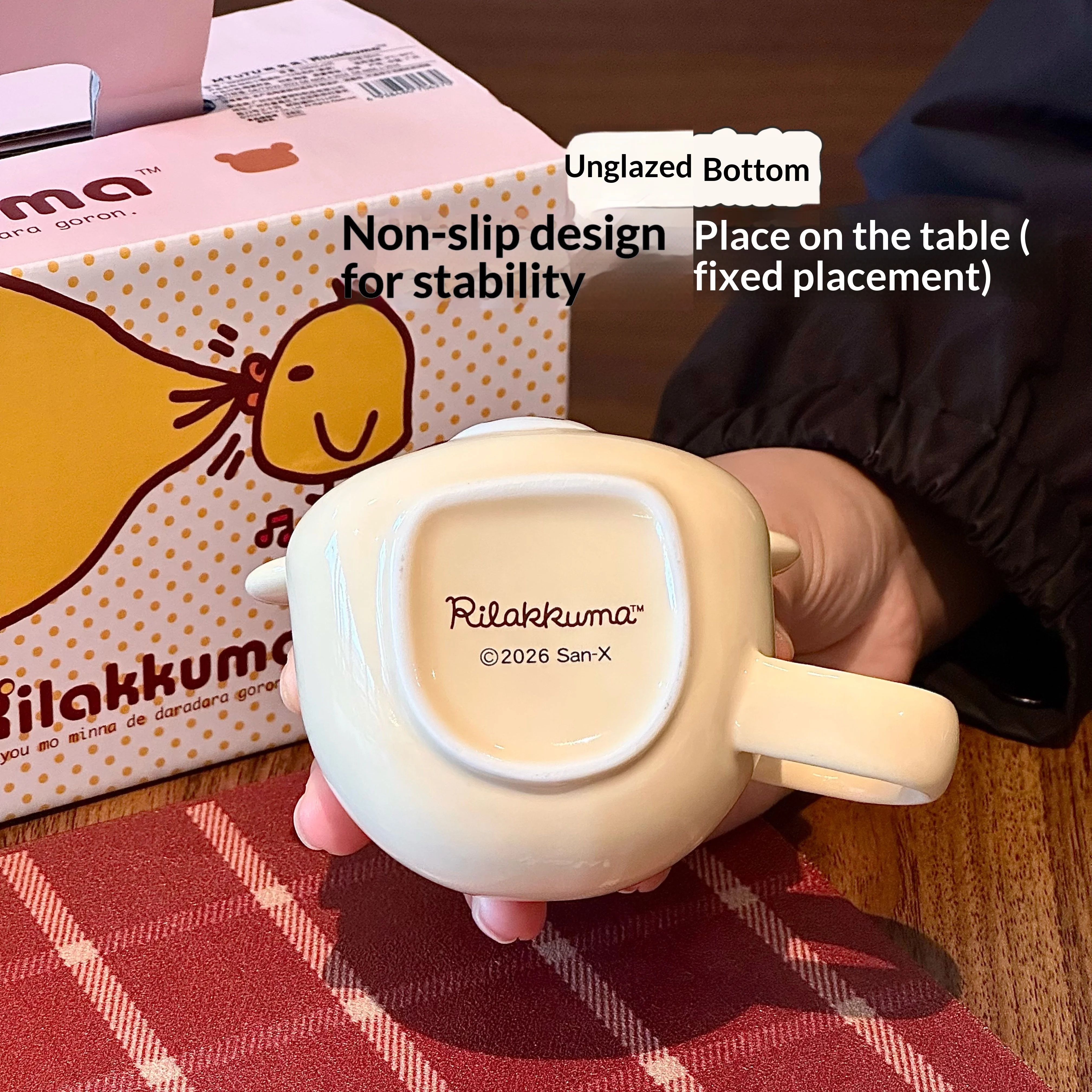 Rilakkuma 2026 Neue Niedliche Keramiktasse Tragbarer Gerader Trinkbecher Hochästhetisches Geschenk für Frauen für den täglichen Gebrauch – Detail 9