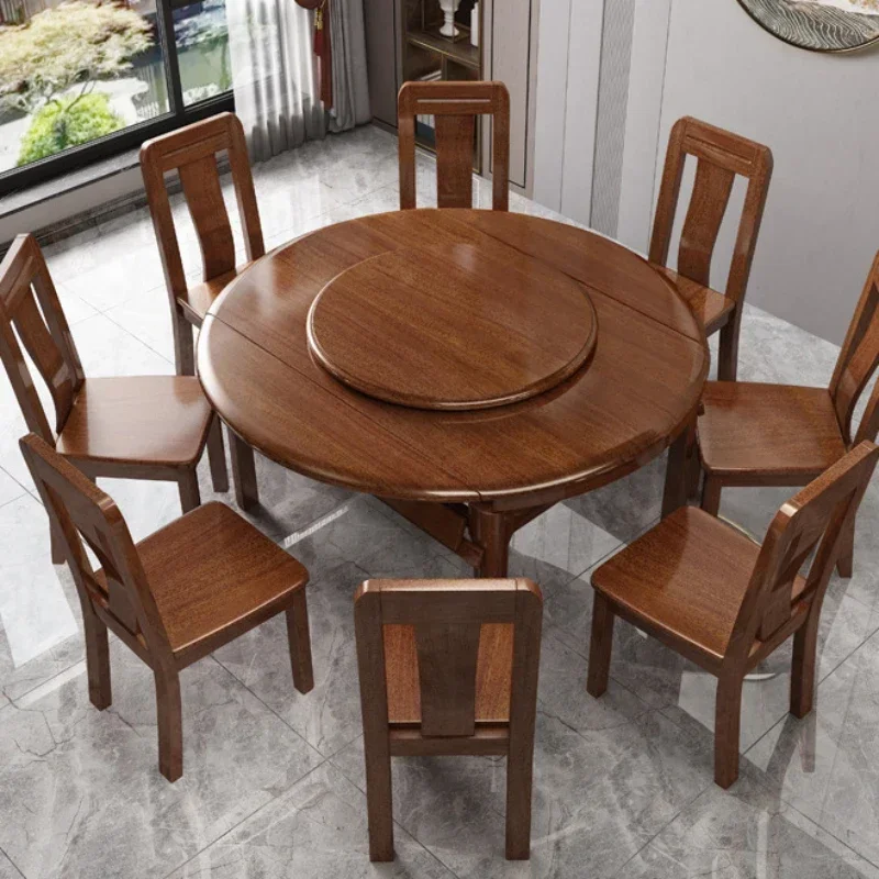 

Kitchen Restaurant Dining Table Rectangular Chairs Sedentary Luxury Dinning Tables Sets Extendable Mesa Comedor Round Cafe