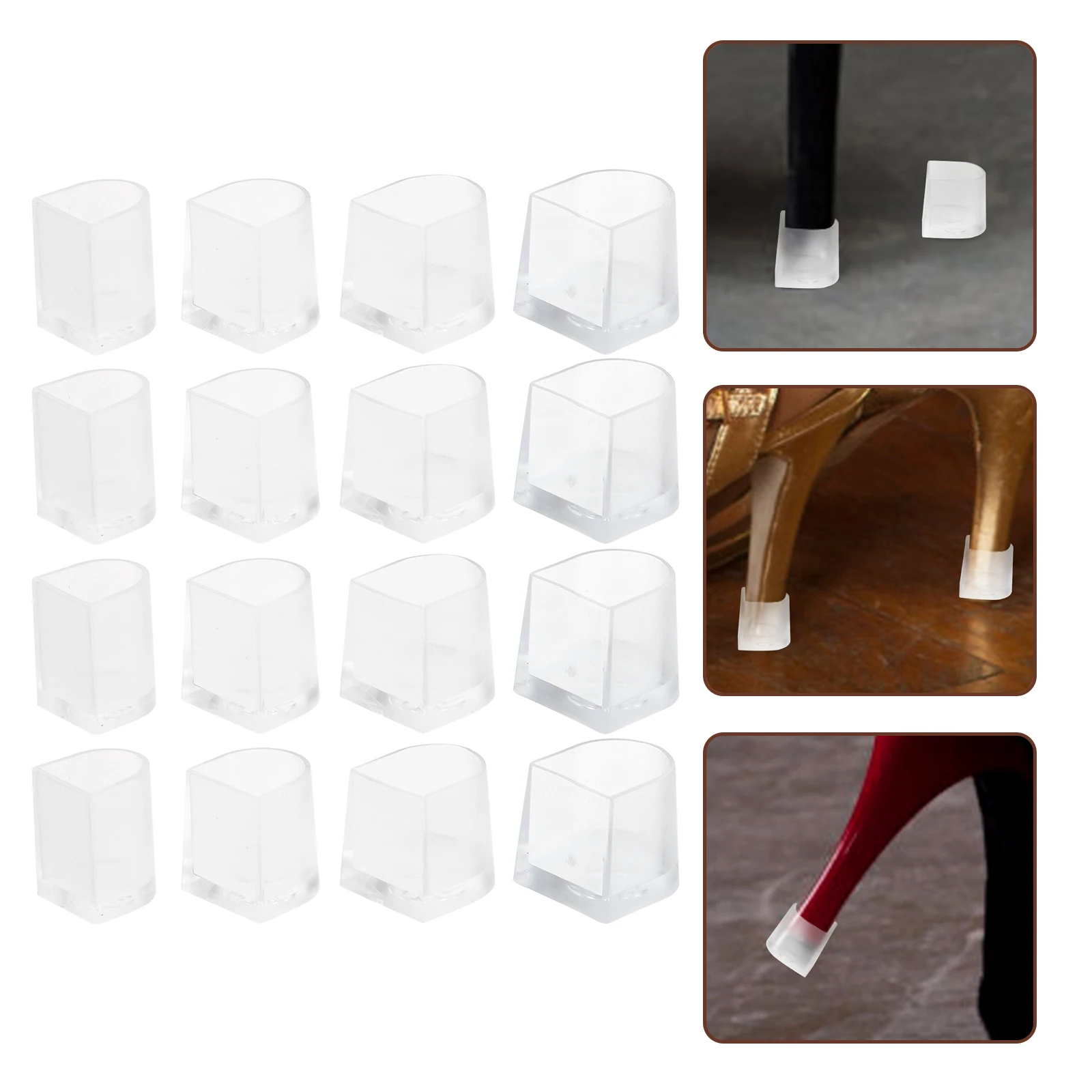 

Protector Caps Transparent Non-Slip Tips Cap For High Shoes Shoe Heel Tips Covers For High Heel Shoes Durable