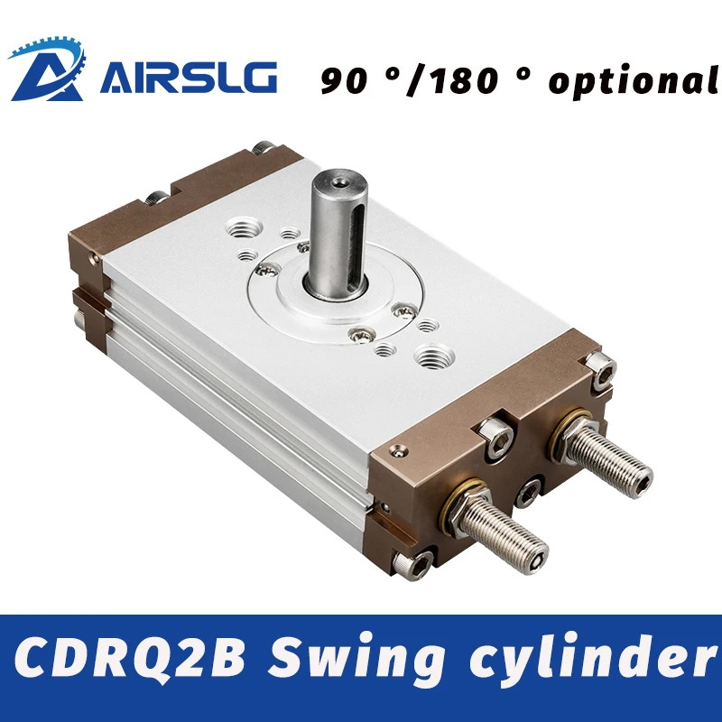 CDRQ2BS10-90 CDRQ2B15 20  30 -180  thin rotary oscillating cylinder rotates 90 degrees and 180 degrees CDRQ2BS10-90 CDRQ2B15-180