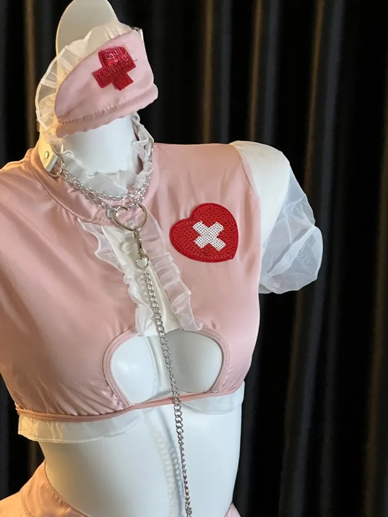 زي ممرضة تنكري، تنورة مغرية كاملة الطول، ملابس داخلية فتاة حارة للنساء، ملابس داخلية رغبة نقية لليالي التاريخ، رومانسية