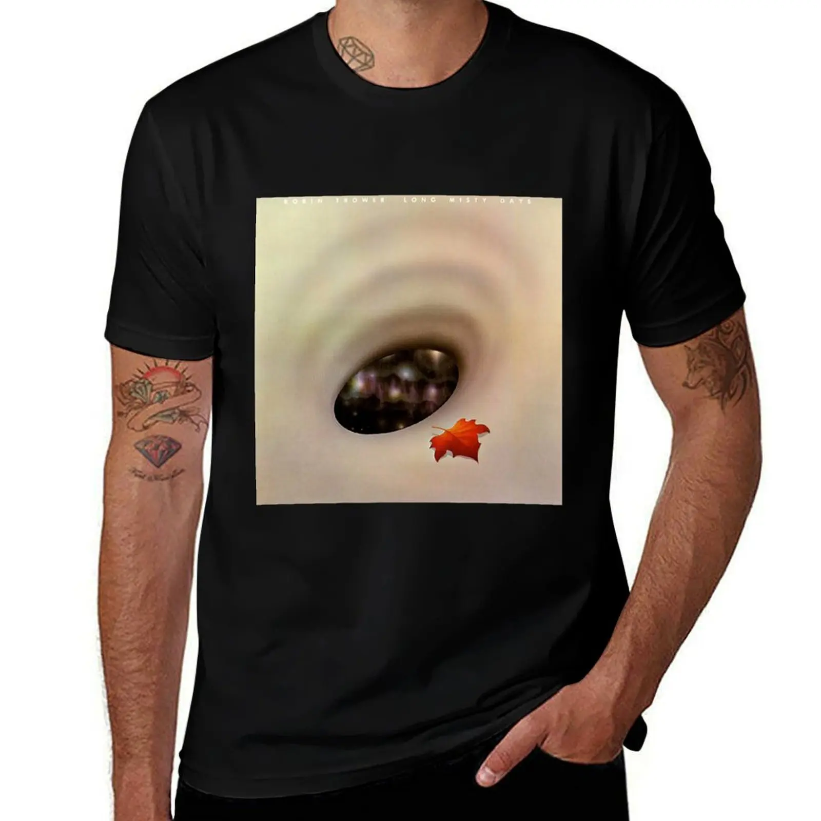 Robin Trower long misty days T-Shirt Large Size Short Sleeve T-Shirt
