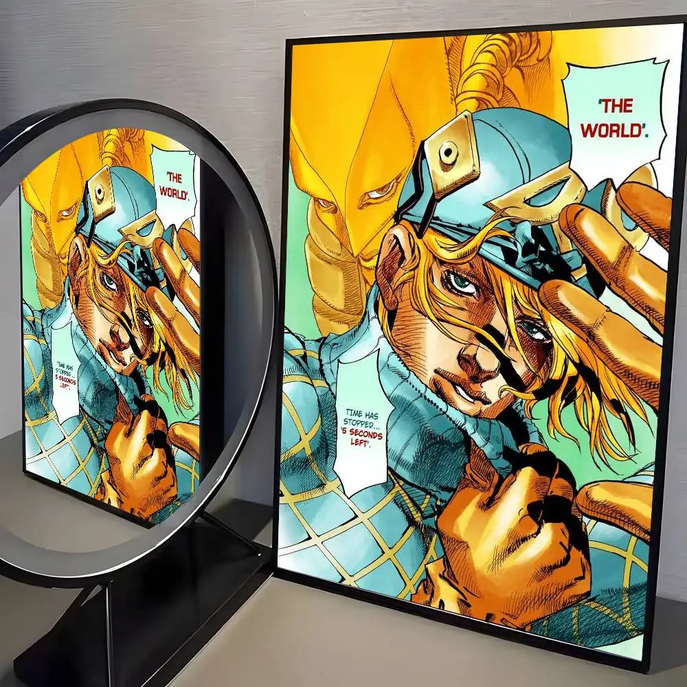 Anime JoJos Bizarre Adventure Retro-Poster, Kunst auf HD-Leinwand, hochwertiges ästhetisches Druckpapier, Wandkunst für Wohnzimmer, Heimdekoration – Detail 18