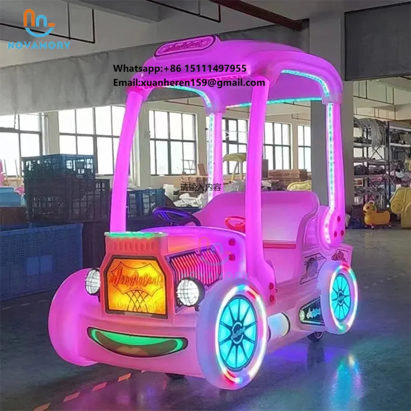

Joy2fun Indoor/Outdoor Plastic Bumper Cars for Kids Playground Drift Ride-on Toys for Home & Shopping Mall Use