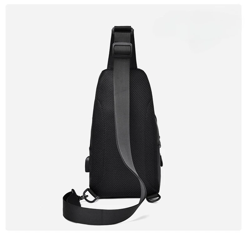 New Men's Chest Bag Korean Edition Fashion Trendy Brand Shoulder Bag Crossbody Sports Small Backpack Anti Splashing Chest Bag