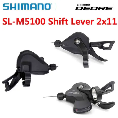 SHIMANO DEORE SL M5100 2x11S SL-M5100 palanca de cambios Rapidfire Plus Mountain Mike 11 velocidades M5100 palanca de cambios desviador piezas de bicicleta MTB