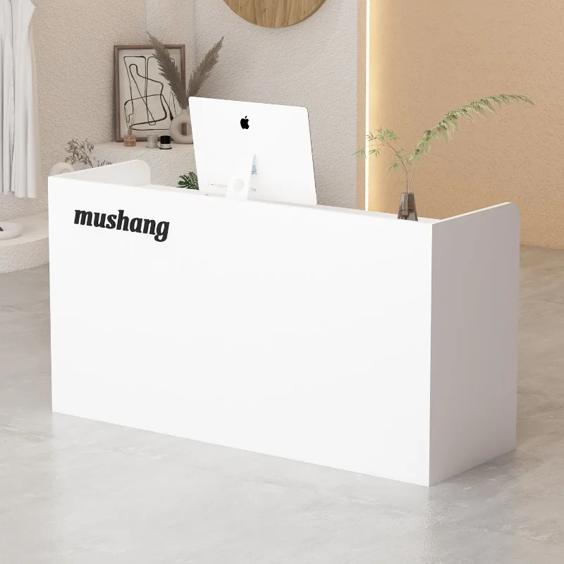 

Beauty Salon Reception Desks Clinic Logo Luxury Classic Modern Reception Desks Front Cashier Empfangstheke Office Furniture
