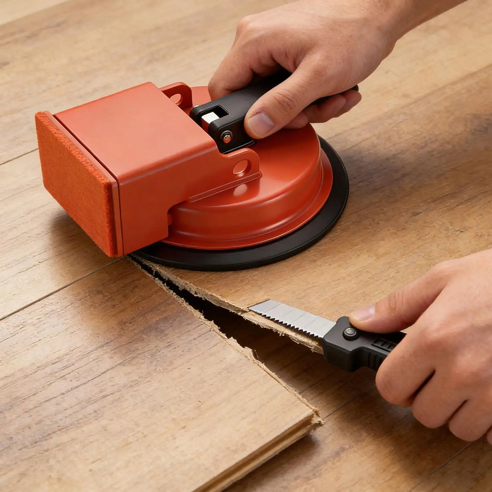 flooring gap repair tools with suction cups Vacuum Tile Flooring Slat Grabber High Strength Plank Fixer for Hardwood Ceramic