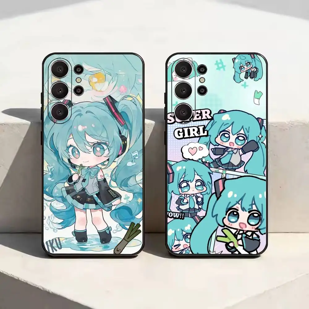Cartoon Cute H-Hatsune M-Miku  Phone Case For Samsung S20,21,22,23,24,25,26,10,9,8,7,Ultra,Plus,Fe, Lite Cover