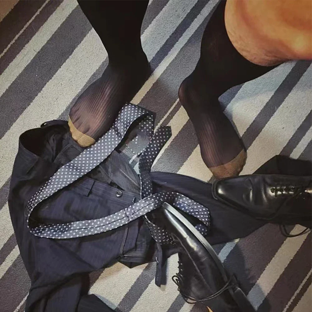 

Удобные мужские носки высокого качества, Лидер продаж, деловые носки, прозрачные шелковистые дышащие мужские классические носки до колена, прозрачные