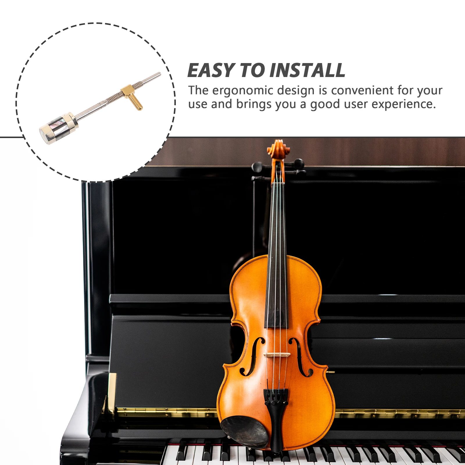 

Metal Violin Bow Frog Screw Replacement Parts Strong Durable Support Ergonomic Design Lightweight Easy Installation Adjustment