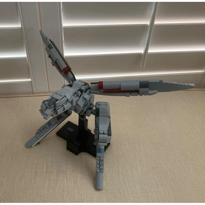 MOC – Robot de combat étoile personnalisé, engrenage métallique, blocs de construction Ray, modèle d'assemblage éducatif créatif, briques, jouets pour enfants, cadeaux de vacances