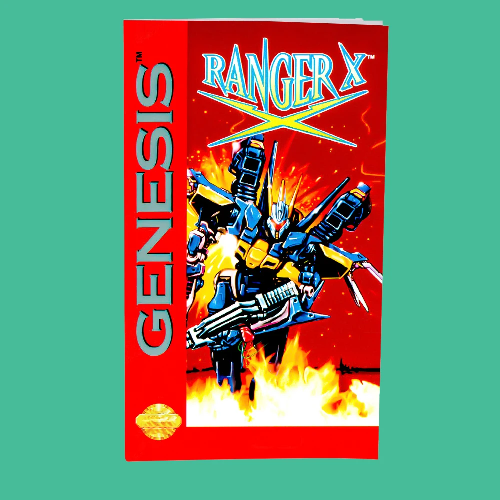 Ranger-X USA Game for SEGA Mega Drive Genesis 16 bit Consoles Game Cartridge Box Manual