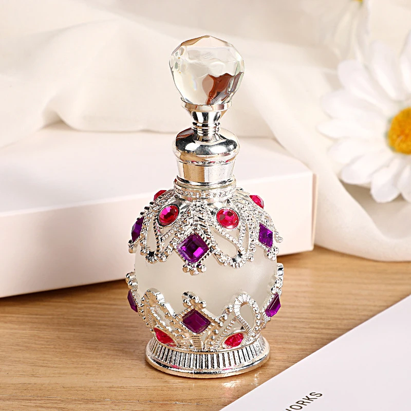 1PCS Luxus Parfüm Flasche Ätherisches Öl Flasche 15ml Leere Flasche Lagerung Flasche Geschenk Glas Parfüm Flasche Tragbare flaschen – Detail 18