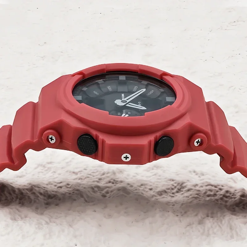 YpmWatch funda Correa para Casio G-SHOCK GA-150 GA-300 GA-310 GLX-150 carcasa protectora resina banda de goma pulsera accesorios herramientas