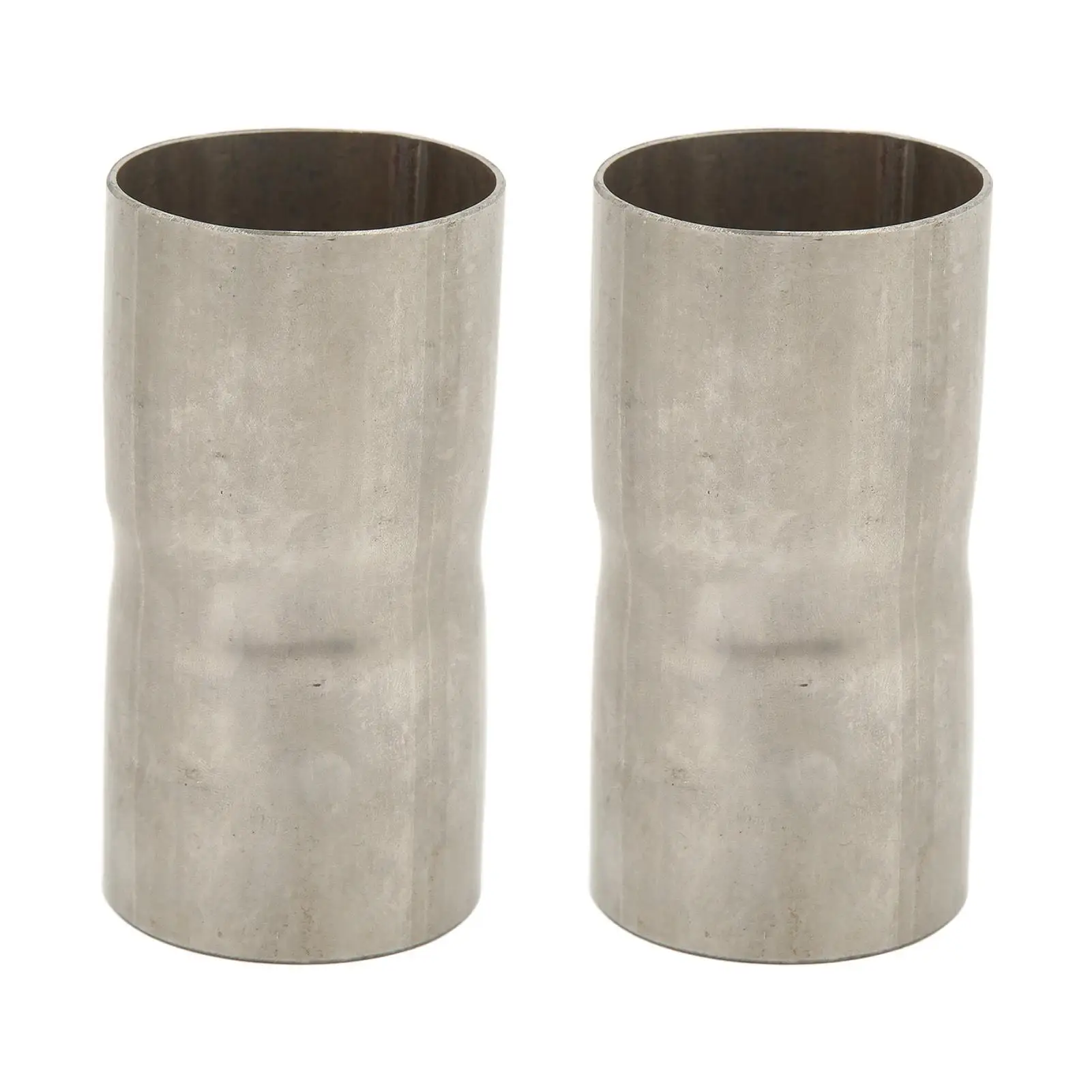 

2 Pcs 1.75inID to 1.75inID Exhaust Pipe Coupling Connector Pipe to Pipe Adapter Coupler Steel alloy auto accessories