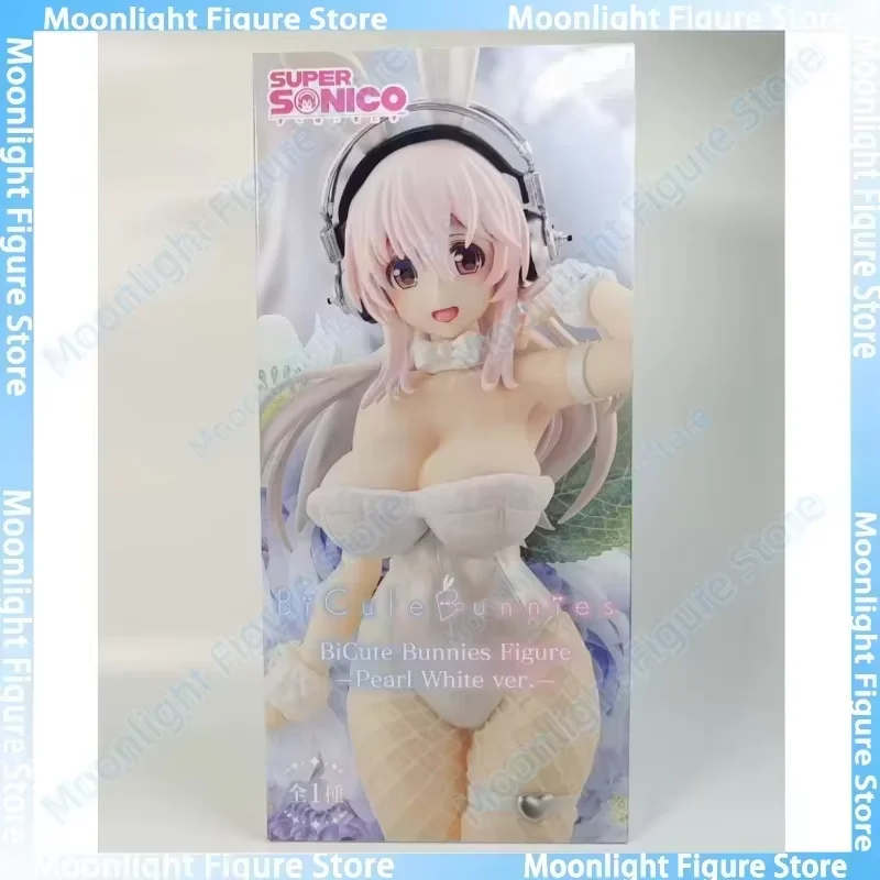 In Voorraad FuRyu BiCute Bunnies Super Sonico Bunny Girl Desktop Leuke Poppen Anime Action Figure Speelgoed Cadeau Model Collectie