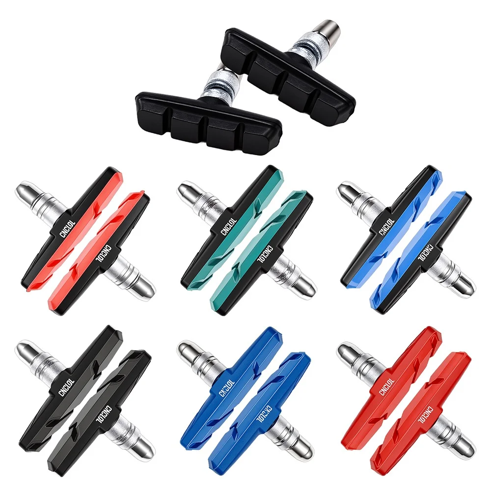 Pastilhas de Freio V-Brake CNCLOL 55mm / 70mm, Compatíveis com MTB, Bicicletas Dobráveis, BMX, Sapatas de Freio de Borracha 2 Pares, Compatíveis com Freio V Shimano/SRAM