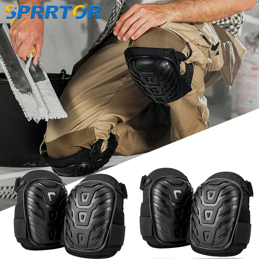 Professional Knee Pads- Heavy Duty Foam Padding Kneepads for Construction,Gardening,Flooring with Gel Cushion to Save Your Knees