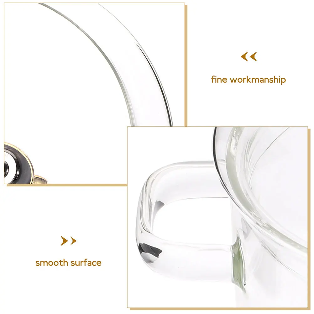 

Transparent Glass Soup Pot Heat Resistant Stew Pot for Cooking Noodles Milk Vegetables Kitchenware Home Cooking Essential