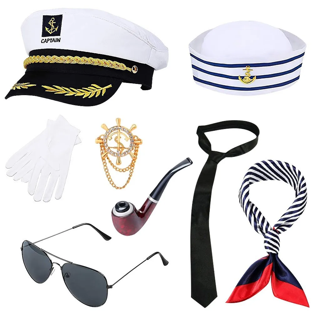 Halloween Flight Attendant Captain Costume Party Props Holiday Party  Cosplay Costume Accessories Performance Props
