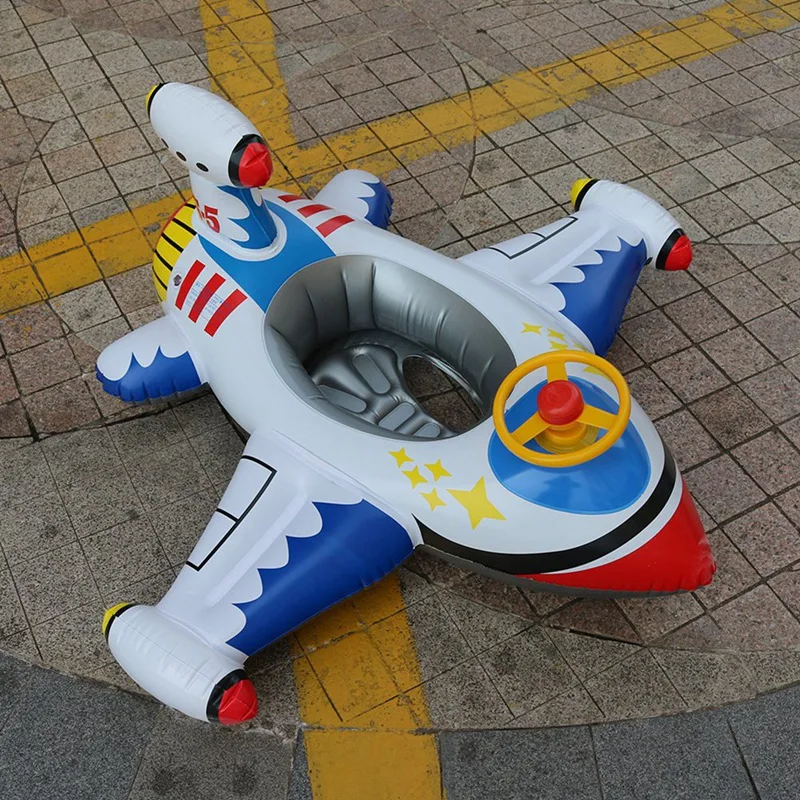 Children's Thickened Inflatable Ring Enhanced Aircraft Seat Ring Swimming Ring Floating Drainage Upper Lifebuoy