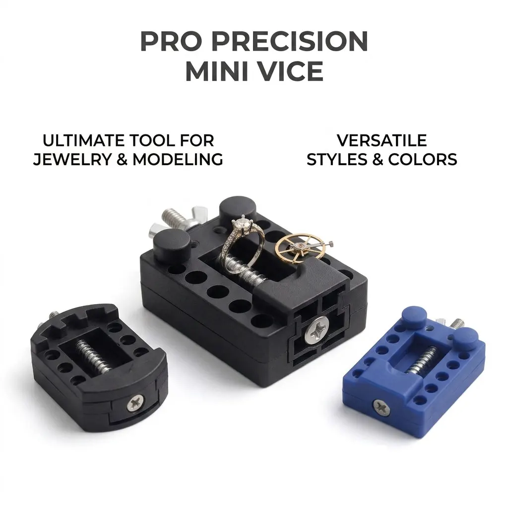 Watch Case Fixing Holder Adjustable Back Opener Vise Movement Dial Fixer Walnut Olive Carving Clamp Watchmaker Tools For DIY