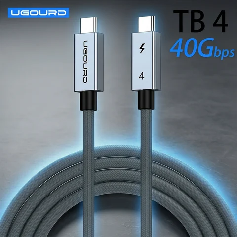 USB4 Fast Charging Cable 40Gbps Thunderbolt4 Type C 240W USB4 Fast Charging Cable 0.2m - 2m 3m Thunderbolt 3 USB C Data Transfer Cable 8K for MacBook Doc