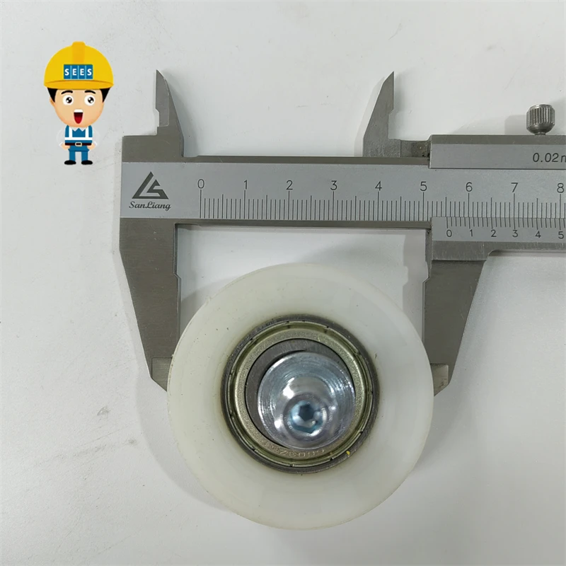 SEES Lift Door Hanger Roller Use for Fermator Eccentric 56*16*6003 56x16x6003 Elevator Wheel OD56mm W16mm M12 KONE