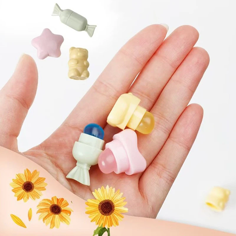 Mini pinceaux de maquillage en silicone pour baume Jules, pinceaux anti-cernes, dessin animé, pinceau angle, brillant