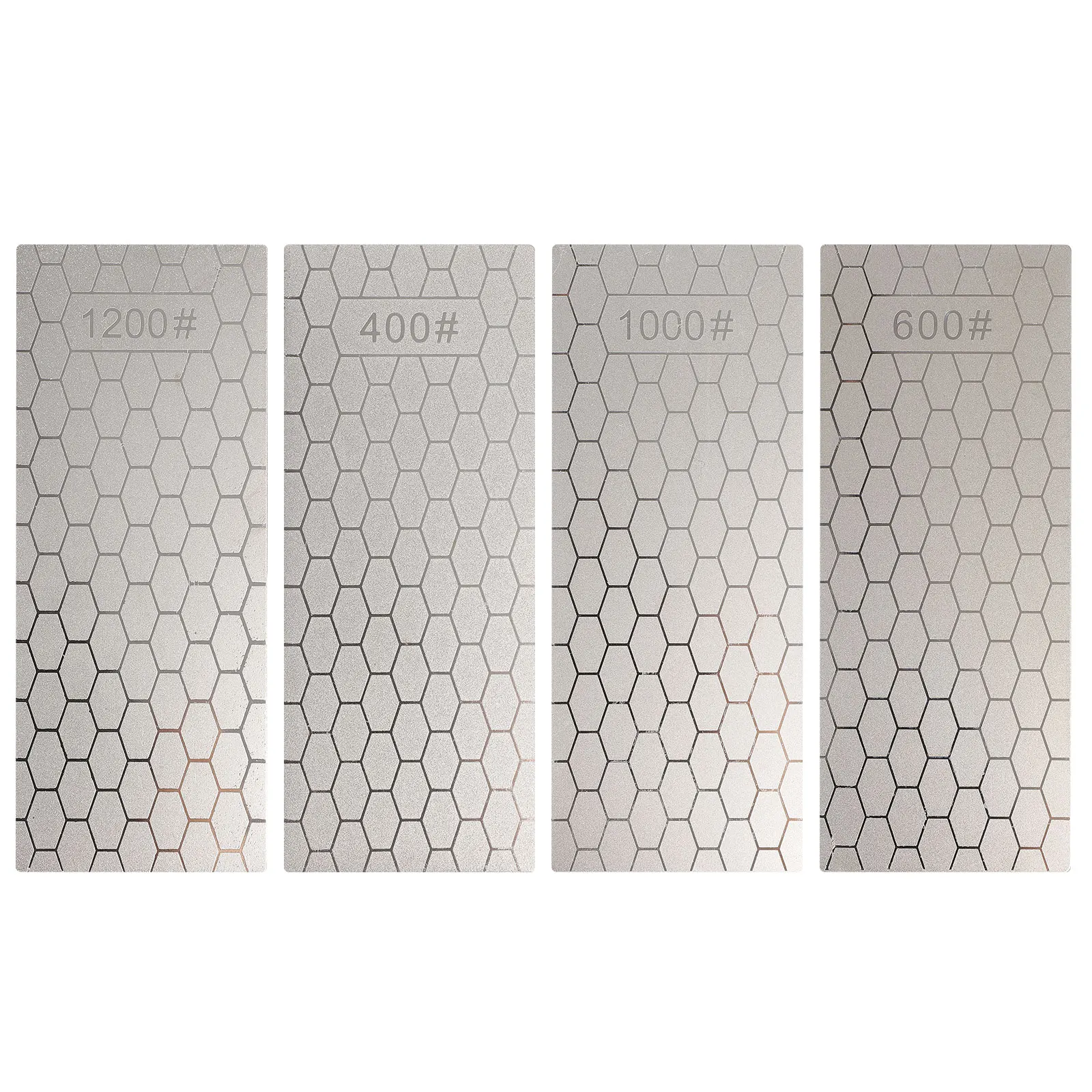 

4Pcs Whetstone Chef Knives Sharpener Home Kitchen Tools Honeycomb Design Diamond Material Durable Sharpening Stones