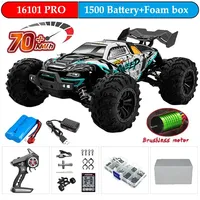 1:16 70KM/H Or 50KM/H 4WD RC Car With LED Remote Control Cars High Speed Drift Monster 4x4 Truck for Kids vs Wltoys 144001 Toys