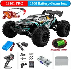 1:16 70KM/H lub 50KM/H 4WD RC Car z pilotem LED High Speed Drift Monster 4x4 Truck dla dzieci vs Wltoys 144001   Zabawki