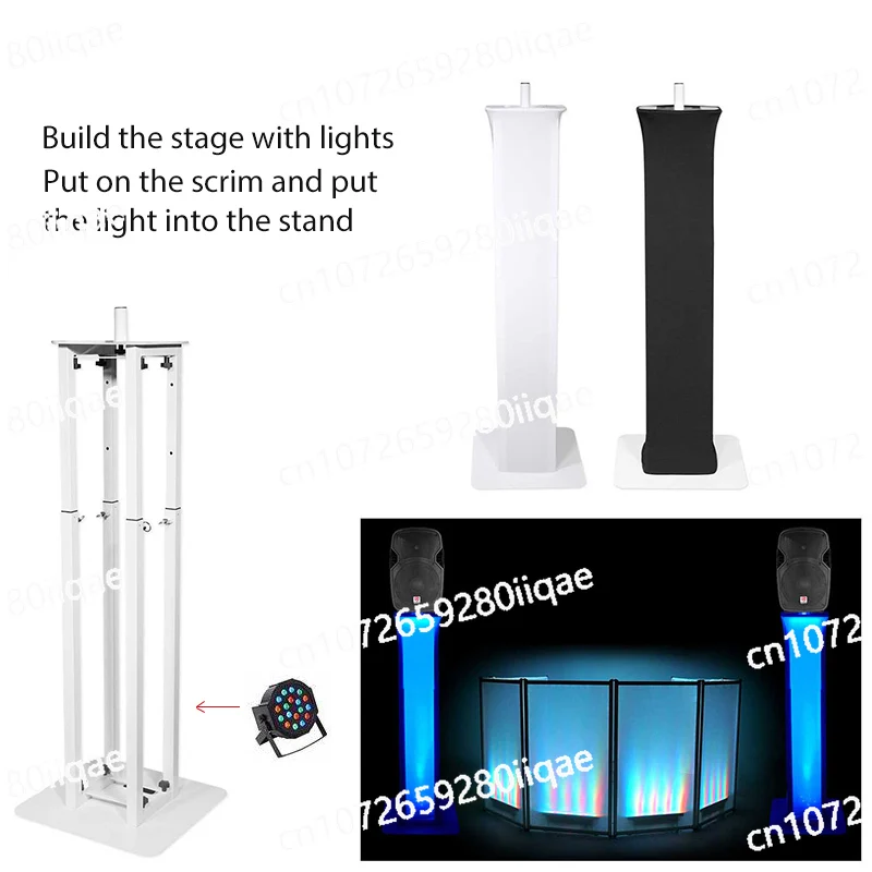 Stage DJ White and Black Scrim Lighting Truss Stand with Carry Bag for Live Show Dj Booth Truss Dj