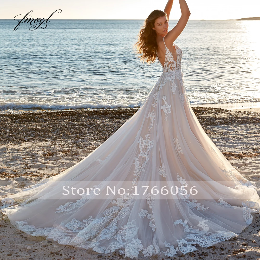 Customized A-Line Romantic Vintage Wedding Dresses Sweetheart Spaghetti Straps Vestido De Novia Appliques Delicate Bride Dress image 2