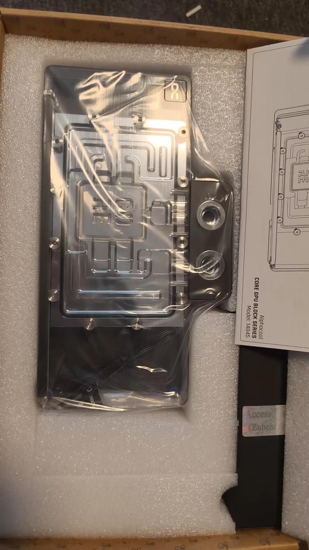 Alphacool Solid Core OC GPU Water Block for Zotac GeForce RTX 5080 5070Ti Graphics Card Cooler with Backplate - Cooling System A