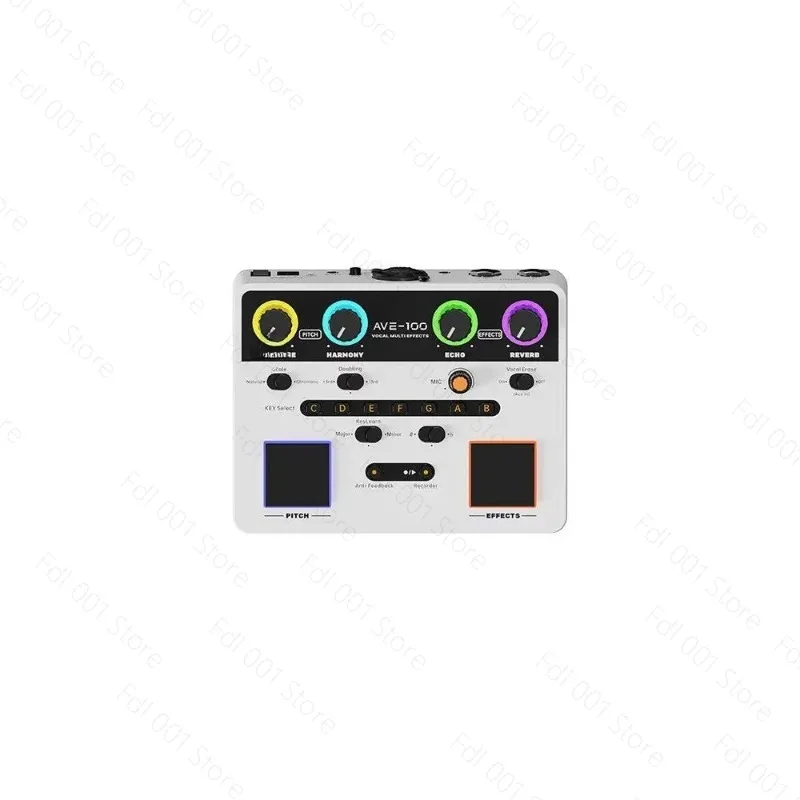 AVE-100 Vocal Effects Phrase Cyclic Tone Recognition Video Recording Intelligent Anti-Howling