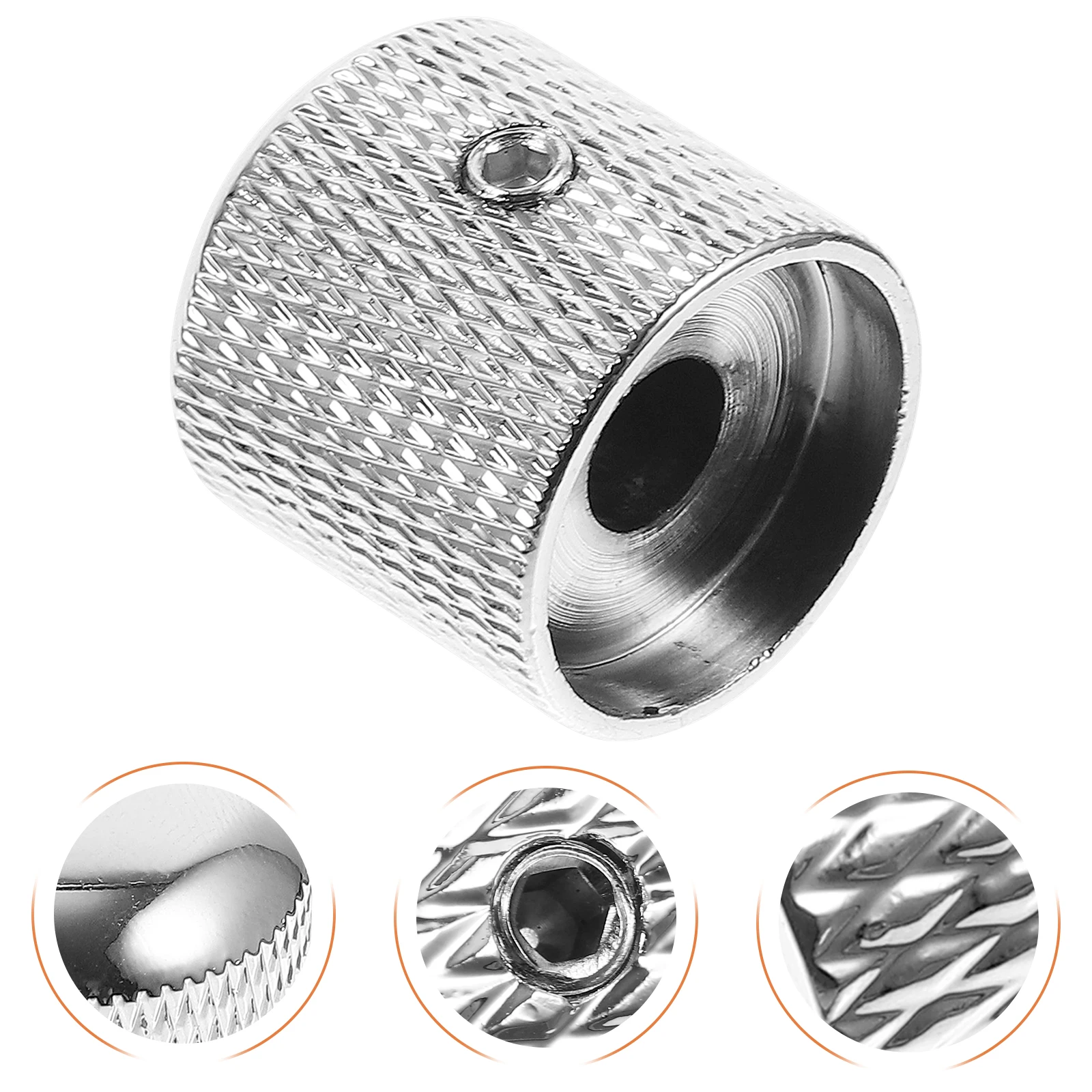 

Metal Knob Cap Potentiometer Chrome Plating Guitar Volume Electric Tone Replacement