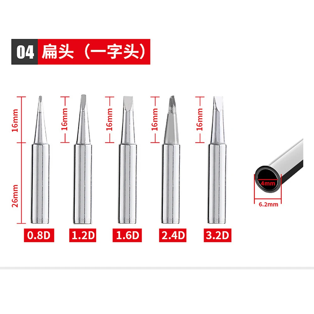 MYPOVOS 1pcs 900M Tips K/1.5K/SK/3C/B/IS/I/2.4D Common Solder Soldering Iron For BGA Welding Rework Soldering Station Tools