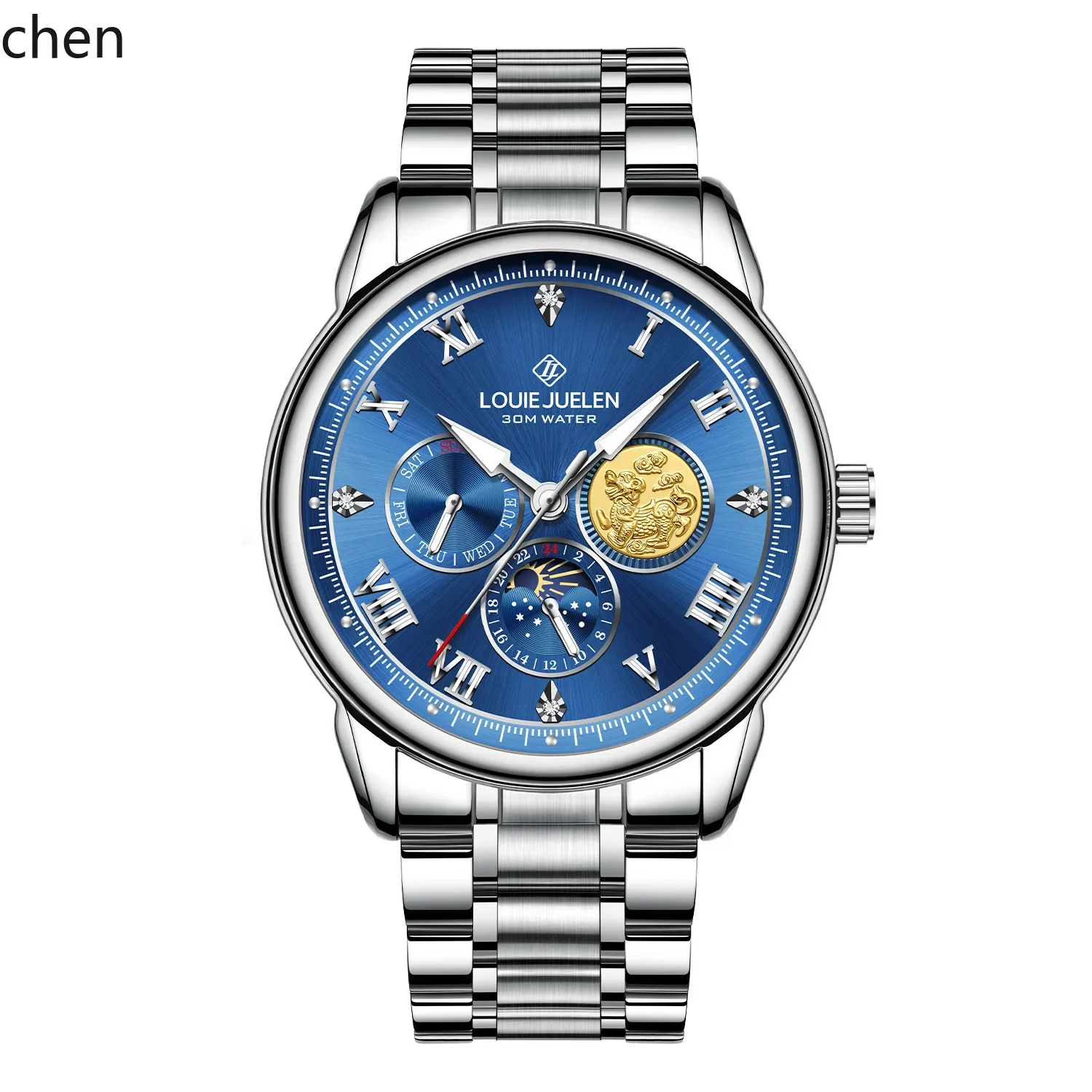 

A5.9 men's watch - luminous moon & stars quartz watch for boys