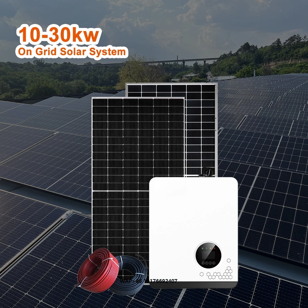 Bluesun Durable 10kW 20kW 30kW on Grid Solar Energy System All-in-One on Grid Solution with Premium Panels and Inverter