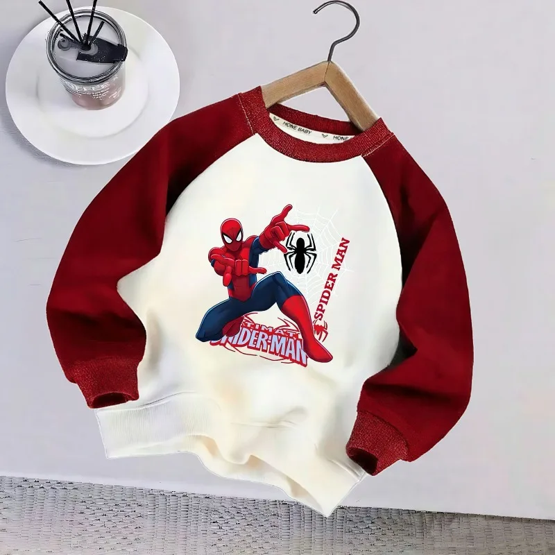 

Baby Boys Fashion Sweatshirts Spring Autumn Children's Casual Hoodies Spliced Long Sleeved Pullover for Kids O Neck Tops New